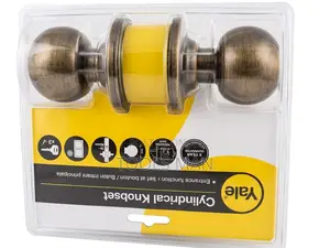 Yale Thumb-Turn-Key Entrance Knob Set - Heavy Duty Cylinder Door Lock