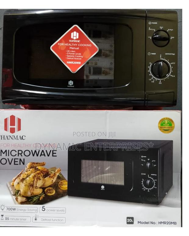Hanmac 20l Manual Black White Microwave (3 Years Warranty)