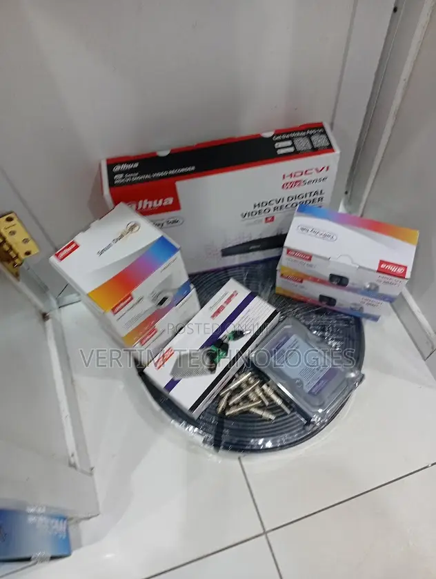 Dahua Security Camera Package With DVR Installation Accessories
