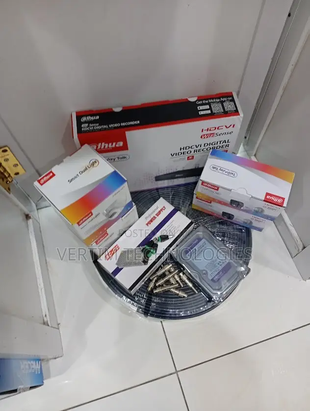 Dahua 4 Channel CCTV Installation Package for Home Office