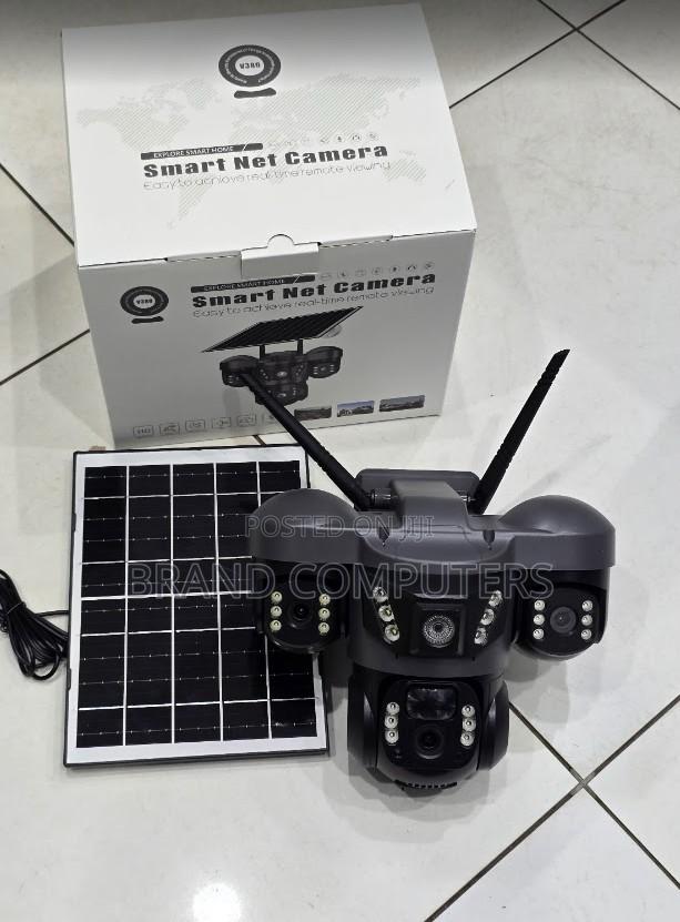CCTV Camera Triple Lens 3 Lens Solar PTZ Wifi Security Camera Outdoor