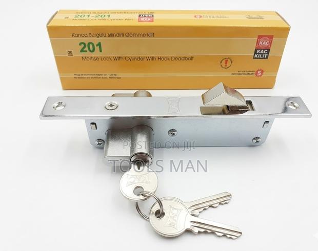 Kac Kilit 201 Mortise Lock - 20mm Hook Deadbolt for Sliding Doors