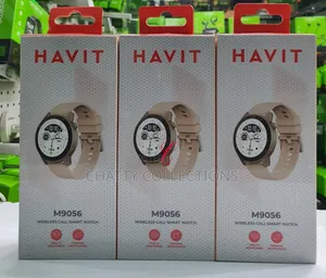 Black Havit M9056 Amoled Wireless Call Smart Watch