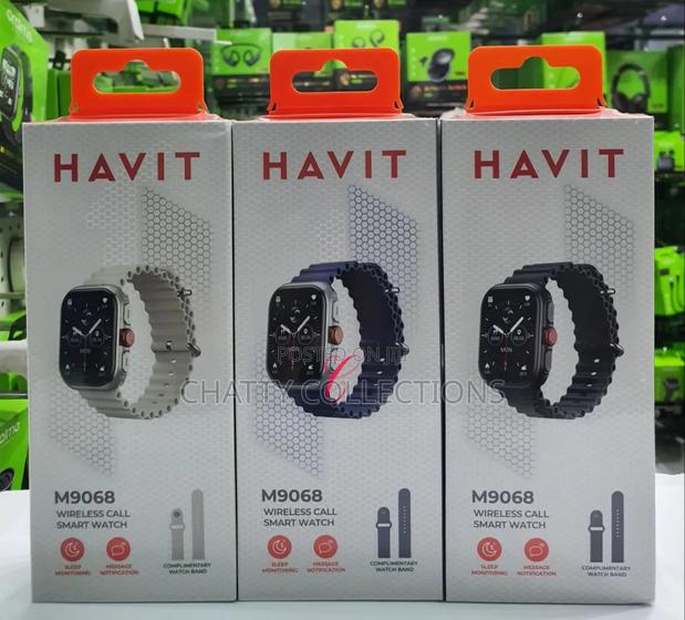 Havit M9068 Amoled Wireless Call Smart Watch With Extra Watch Straps