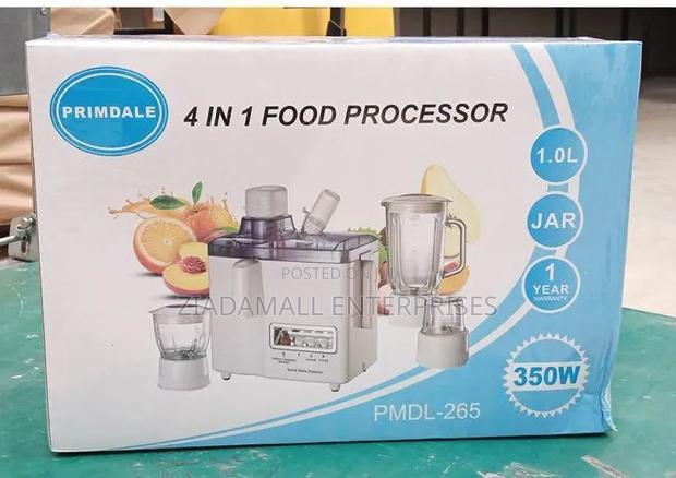 Primdale 4 in 1 Juicer -Blender-Grinder and Mill Food Processor