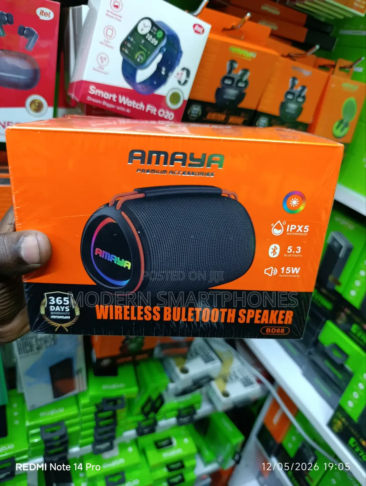 Amaya Bd68 Portable Wireless Bluetooth Speaker