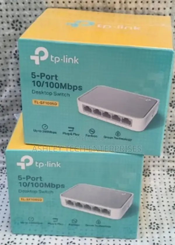 New 5-port Fast Network Switch – Tp-link Tl-sf1005d