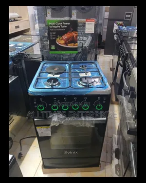 Syinix 50cm by 55cm 3g+1e Standing Cooker With Electric Oven