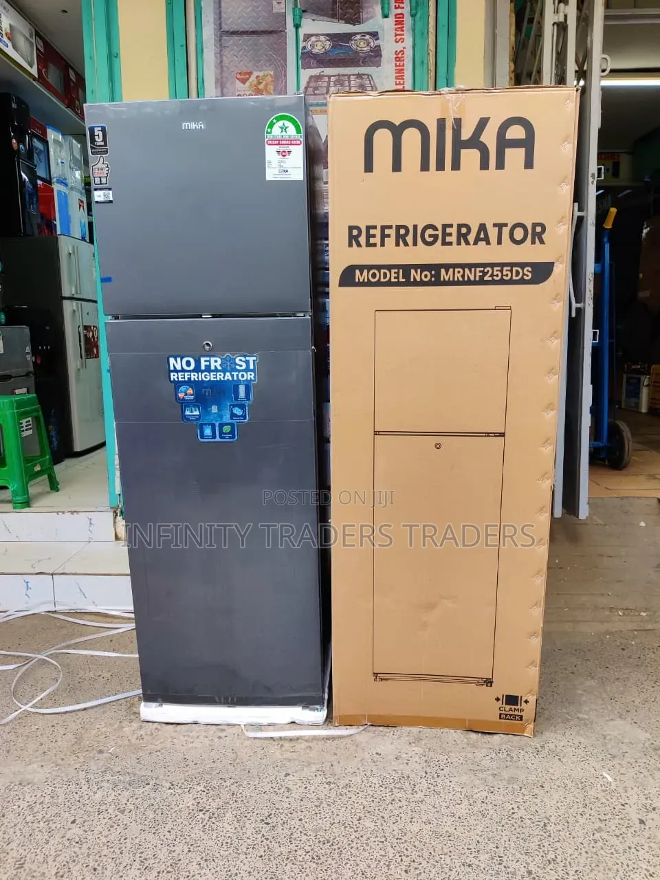 Mika 255litres Double Door Fridge