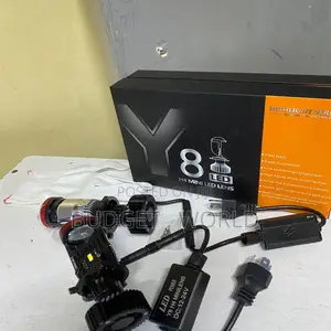 Y8 H4 Compact Led Projector Bulbs Bright White Car Lighting Solution