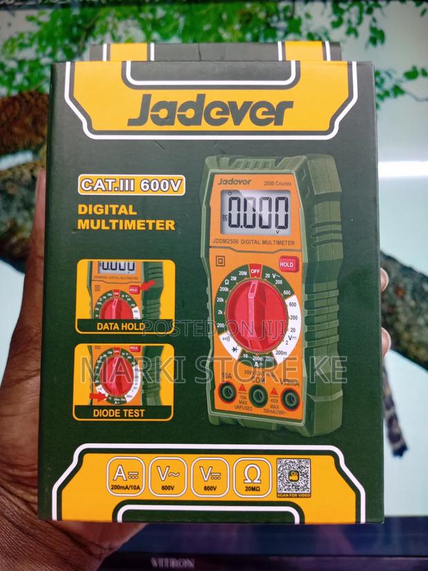 Jadever Digital Multimeter Cat.Iii 600v Digital Multimeter2000 Counts - main view