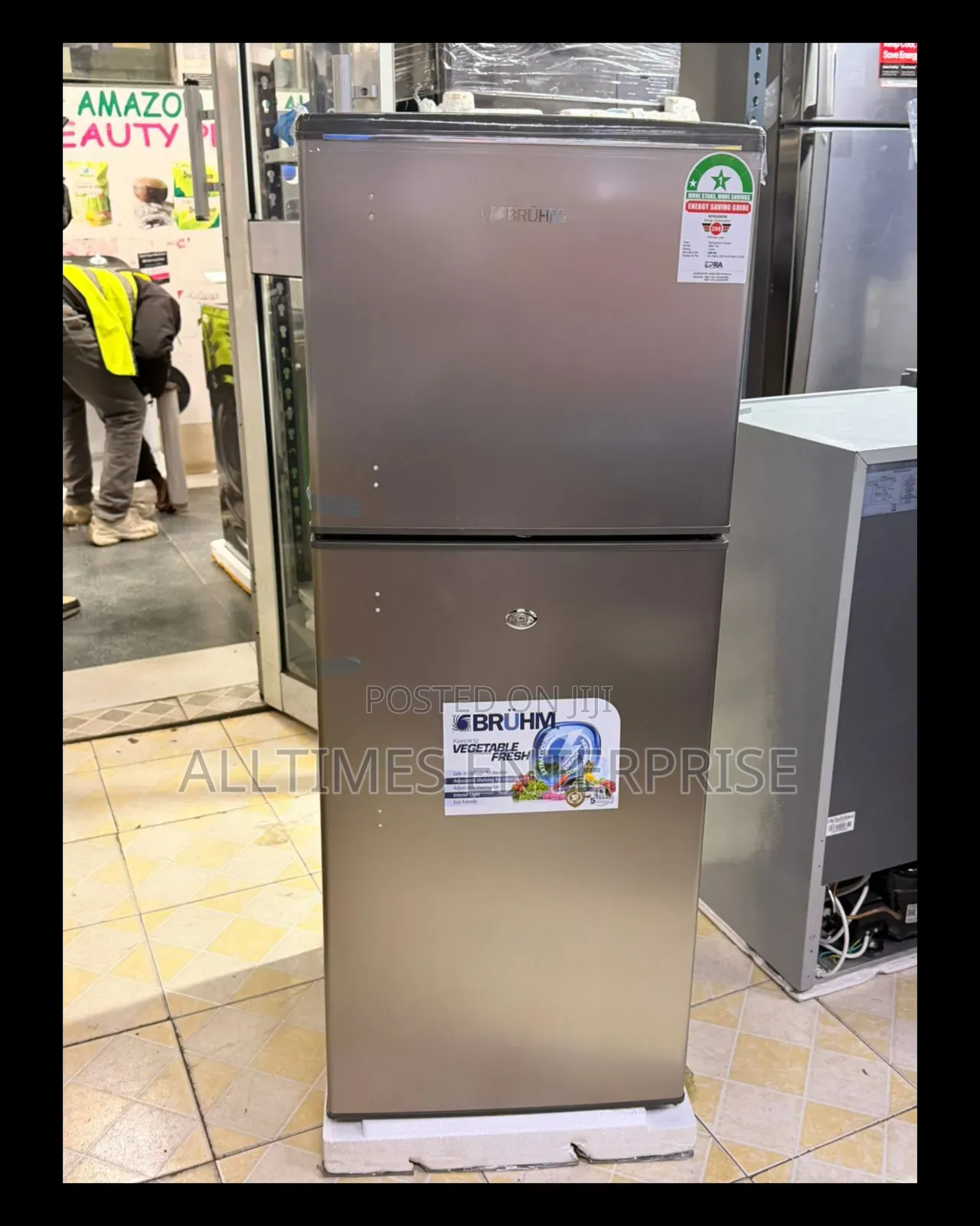 Bruhm 120litres Double Door Refrigerator