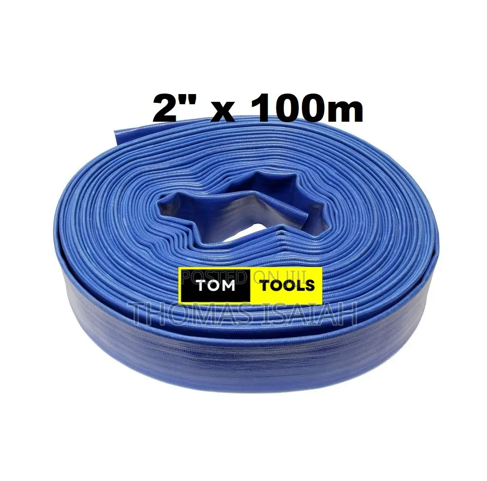 2 Inch X 100m Uncoupled Water PVC Delivery Hose Pipe