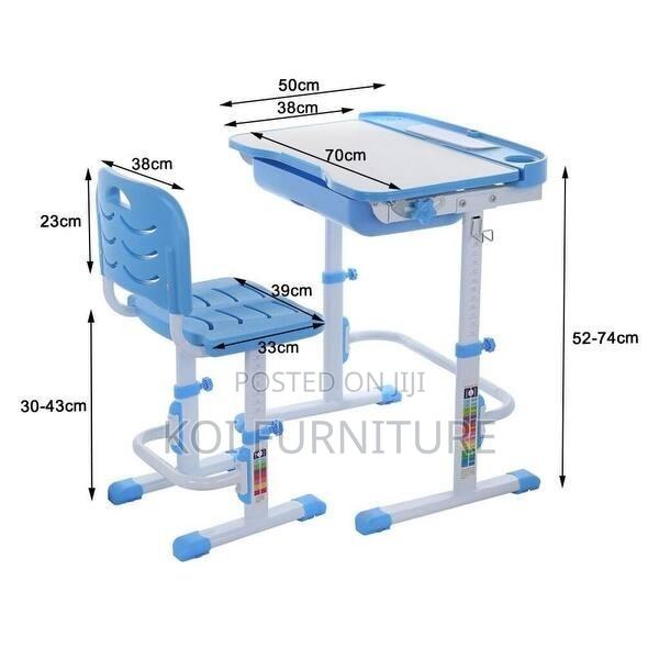 Home Tables; Comfortable Kids Growing Adjustable Desk Chair Set - thumbnail 2