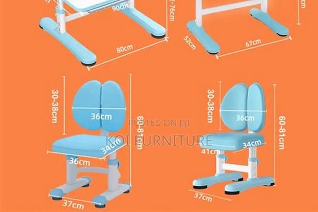 Home Tables; Comfortable Kids Growing Adjustable Desk Chair Set - thumbnail 7