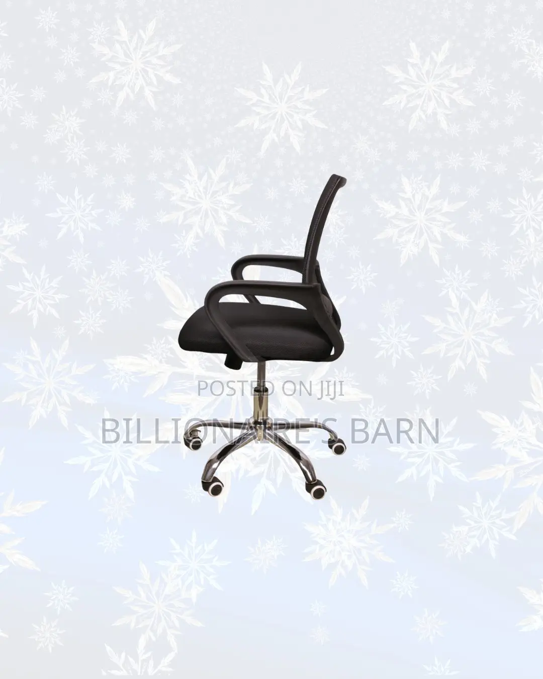Stylish Mesh Office Chair Ergonomic Fabric Seat With Lumbar Support