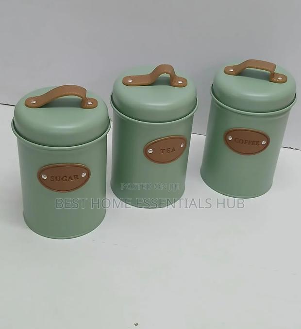 * Sugar, Tea, Coffee Canisters 3pcs - thumbnail 3