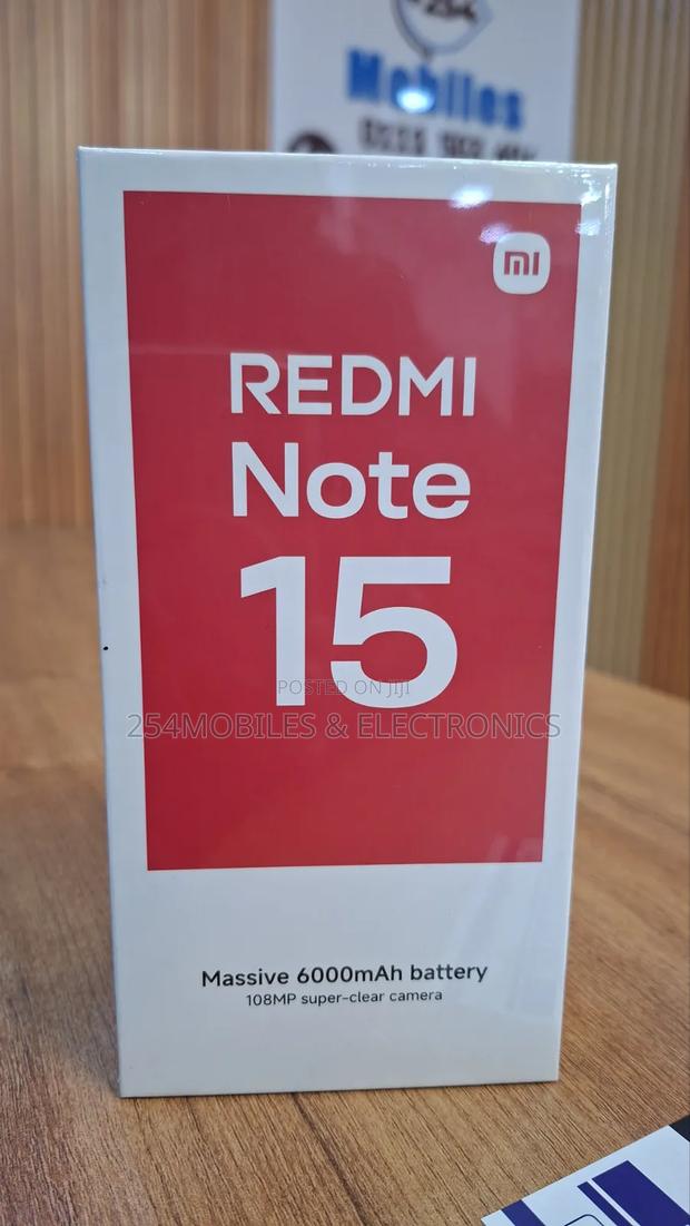 New Xiaomi Redmi Note 15 128 GB Black