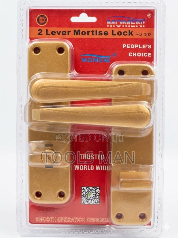 Momeni Keyless Bathroom Mortise Lock Fq-003 – Gold Privacy Door Handle