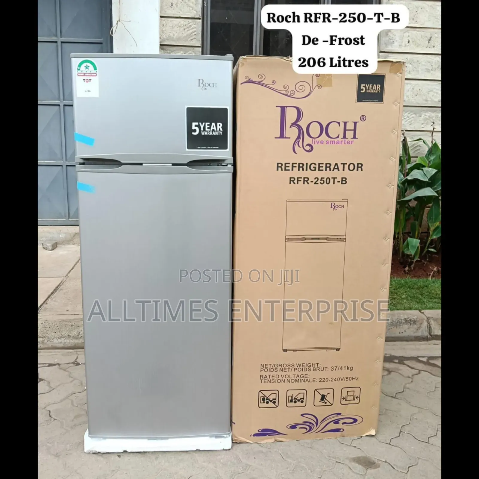 Roch RFR-250-T-B 2 Door (206 Litres ) -