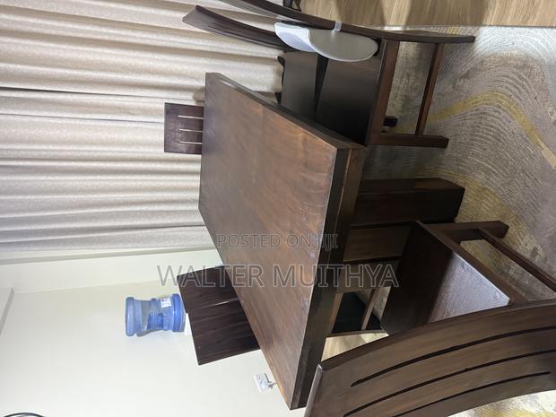 6 Seater Mahogany Dining Table and Seats