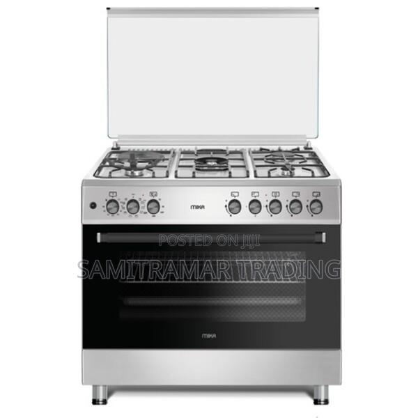 Mst9041wef10hi Mika Standing Cooker, 90x60cm, 4 Gas (1wok)+1hot Plate