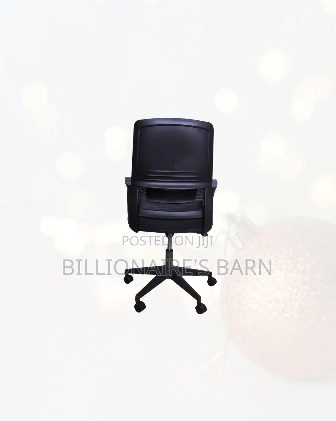 Modern Black Ergonomic Mesh Office Chair Mid Back Lumbar Support
