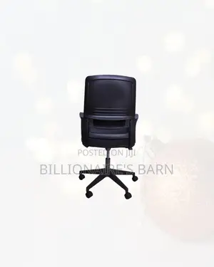 Modern Black Ergonomic Mesh Office Chair Mid Back Lumbar Support
