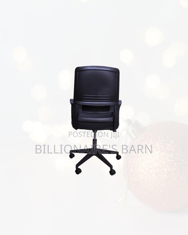 Modern Black Ergonomic Mesh Office Chair Mid Back Lumbar Support - thumbnail 3
