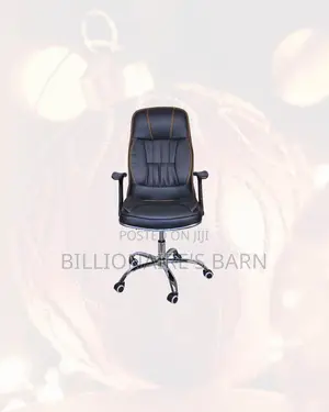 Heavy Duty Leather Office Chair High Back Padded Armrests Kenya Wide