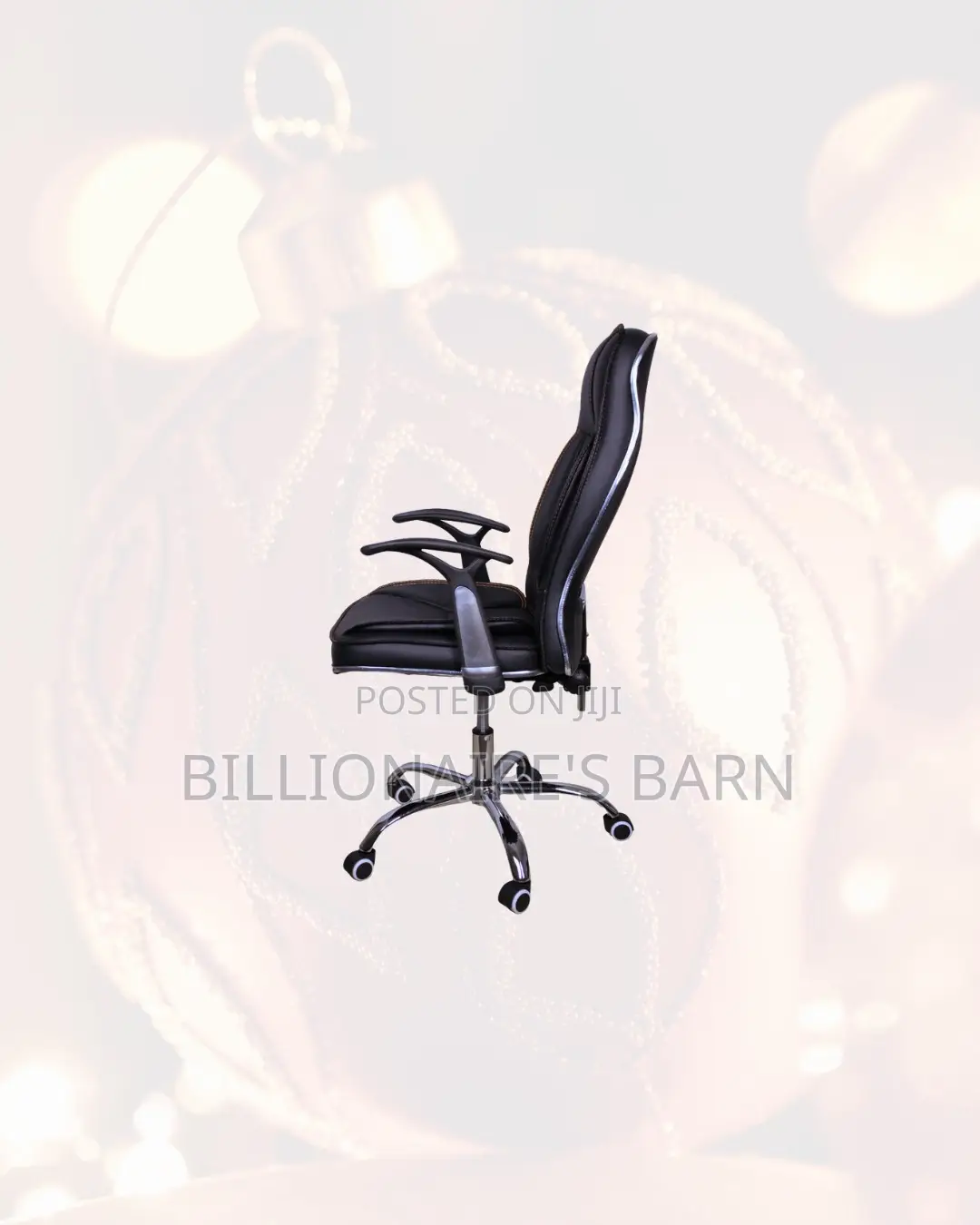 Heavy Duty Leather Office Chair High Back Padded Armrests Kenya Wide