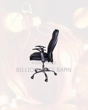 Heavy Duty Leather Office Chair High Back Padded Armrests Kenya Wide