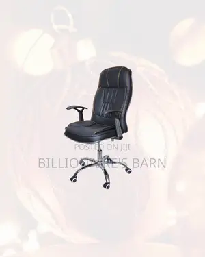 Heavy Duty Leather Office Chair High Back Padded Armrests Kenya Wide