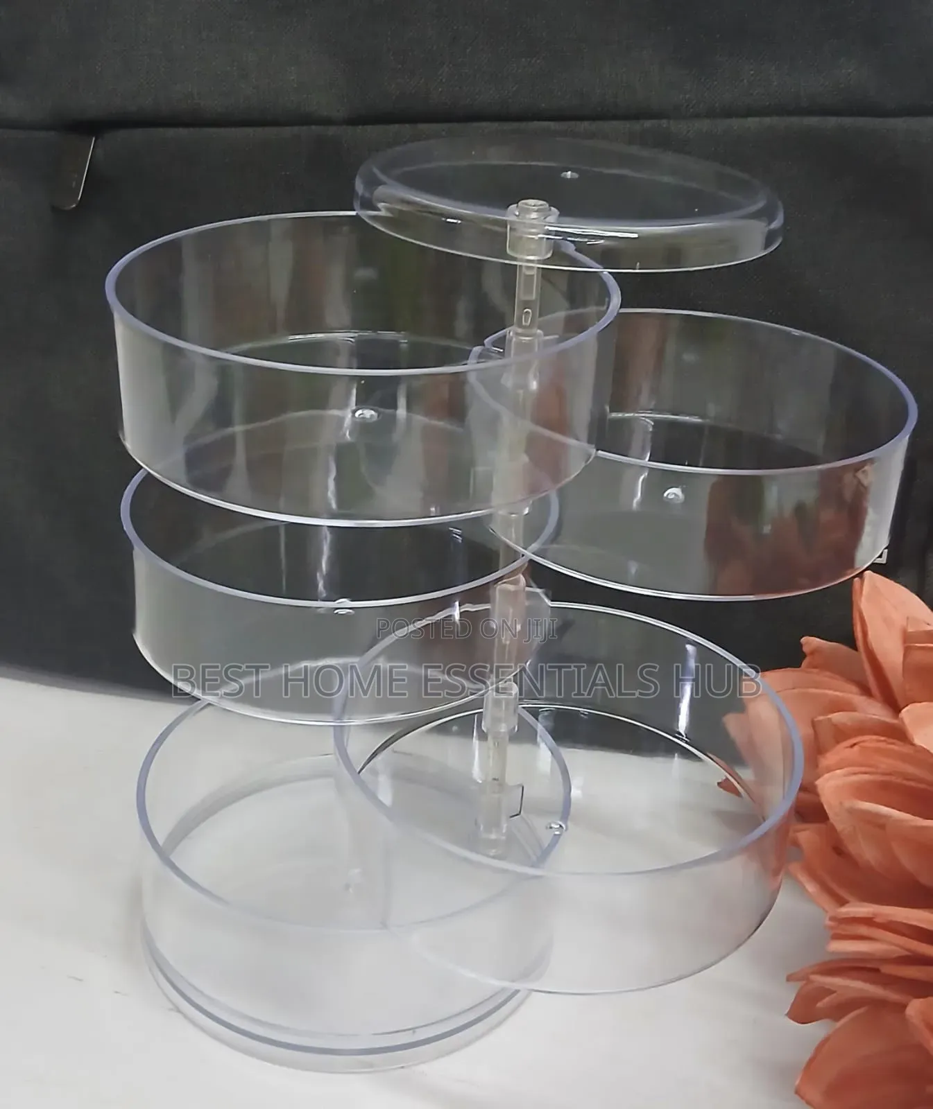 5 Layered Rotating Jewelry Storage Container