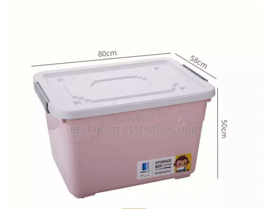 70l Stackable Storage Box With Wheels