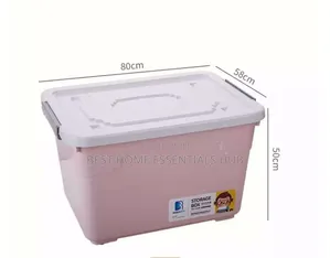 70l Stackable Storage Box With Wheels