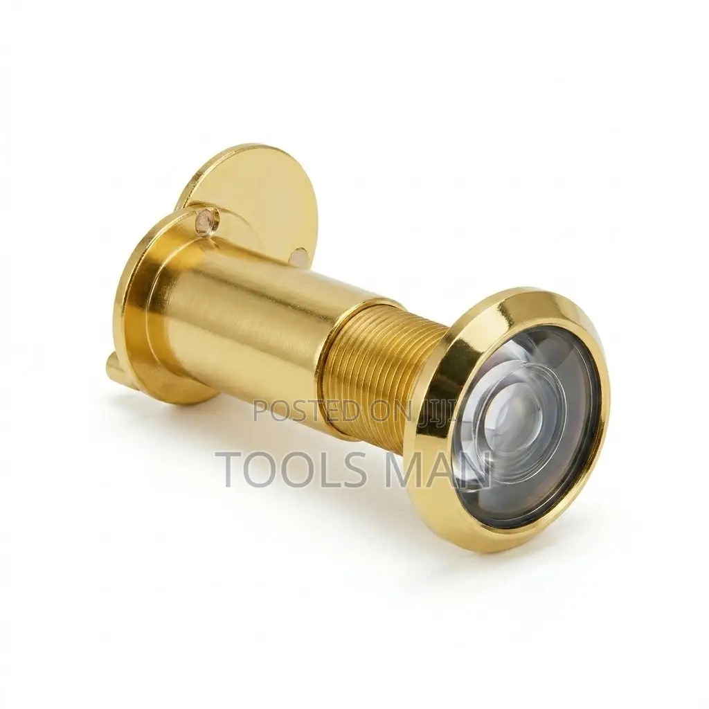 16mm Gold 200° Wide Angle Door Viewer Peephole-Brass Security Spy Hole