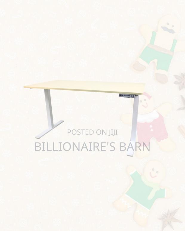 Stylish Dual Motor Electric Standing Desk Heavy Duty Monitor Workspace