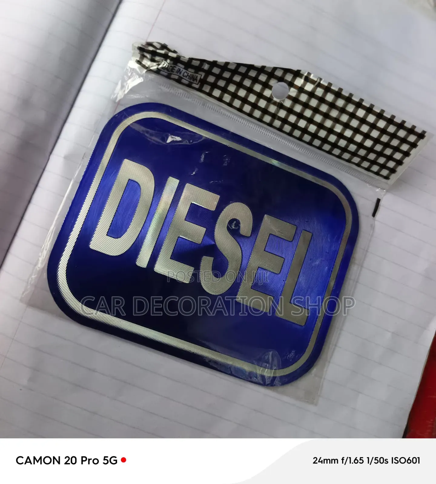 Diesel Fuel Identification Badge