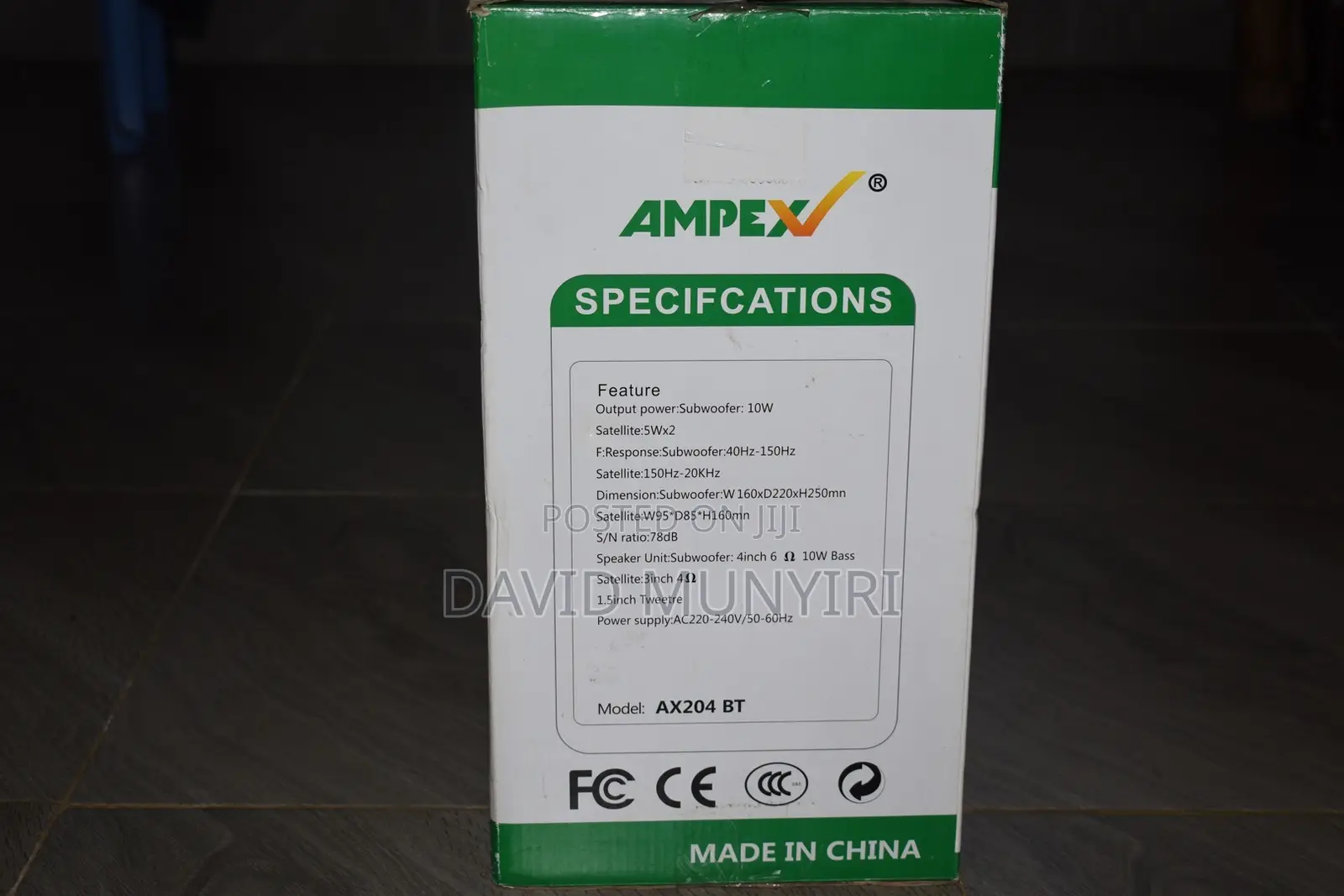 Ampex Ax204 Bt 2.1 Super Woofer System - Bluetooth + Fm
