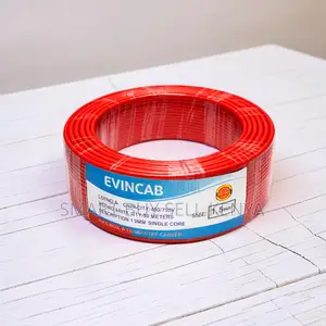 Evin 1.5mm Red Single Core Solid High Quality Electrical Wiring Cable