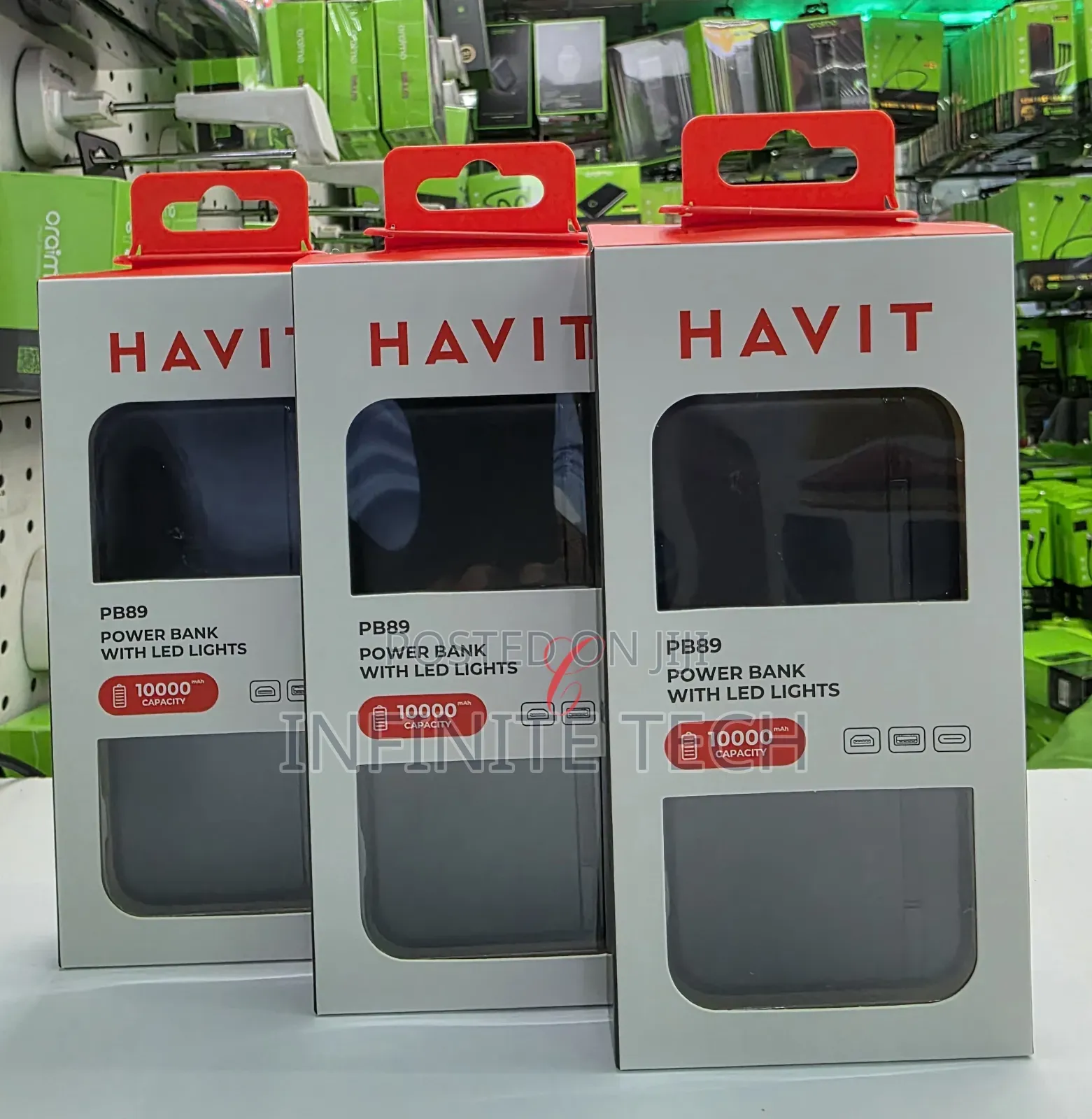 Havit Pb89 *10000mah* Power Bank *With Led Lights*