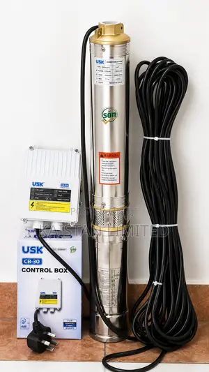 Usk 1hp Submersible Water Pump. 69 Meters Head Deep Well Waterpump