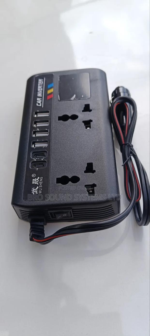 200w Portable Dc to Ac Car Inverter With Fast Charger