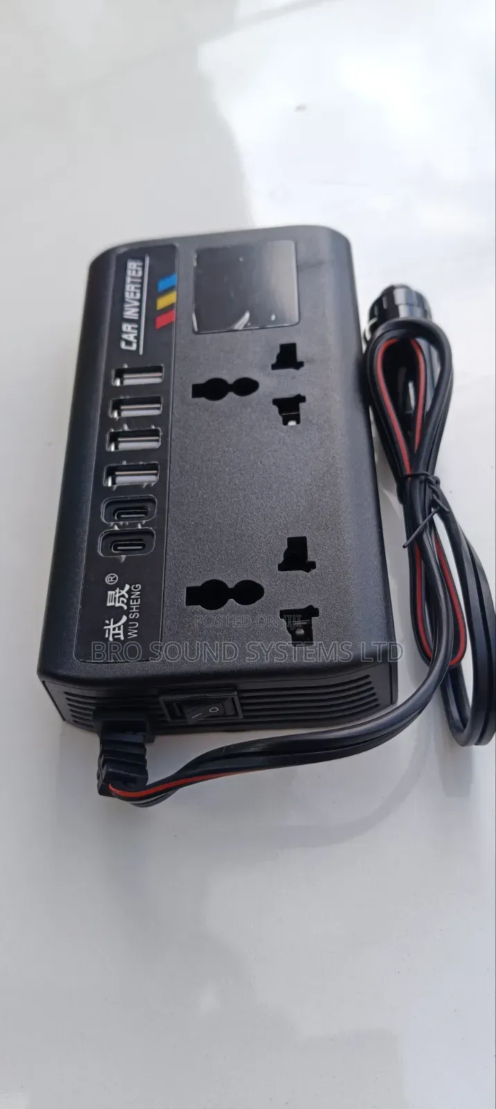200w Portable Dc To Ac Car Inverter With Fast Charger