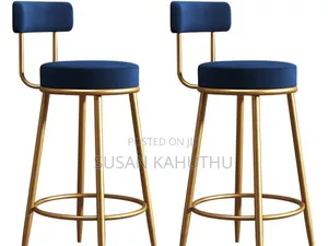Velvet Blue Stunning High Stools