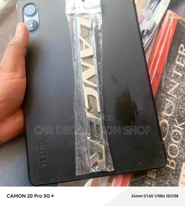 3d Silver Emblem Sticker for Lancer - main view