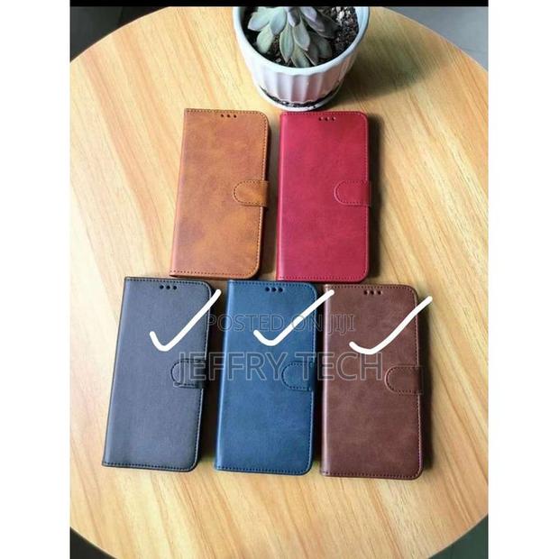 Samsung Leather Flip Wallet Case for Galaxy A14 A13 A23 A12 - Black/Na - main view
