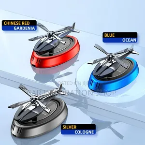 Solar Powered Helicopter Air Freshener With Rotating Propeller