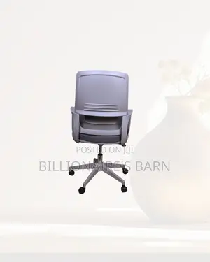 Heavy Duty Grey Ergonomic Mesh Office Chair Mid Back Lumbar Support